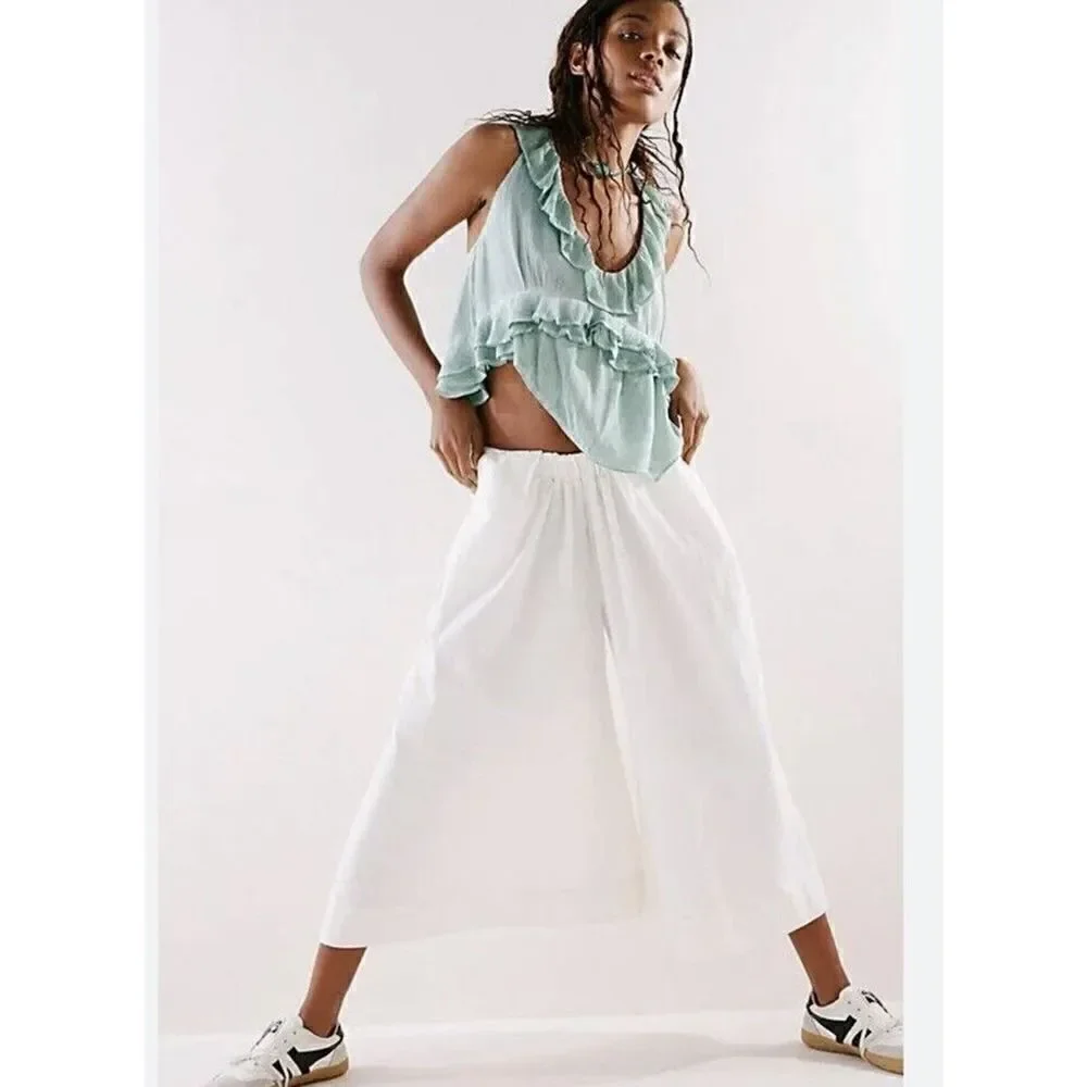 Free People If Only two piece skirt top set Harbor outfit dress Size M NWOT